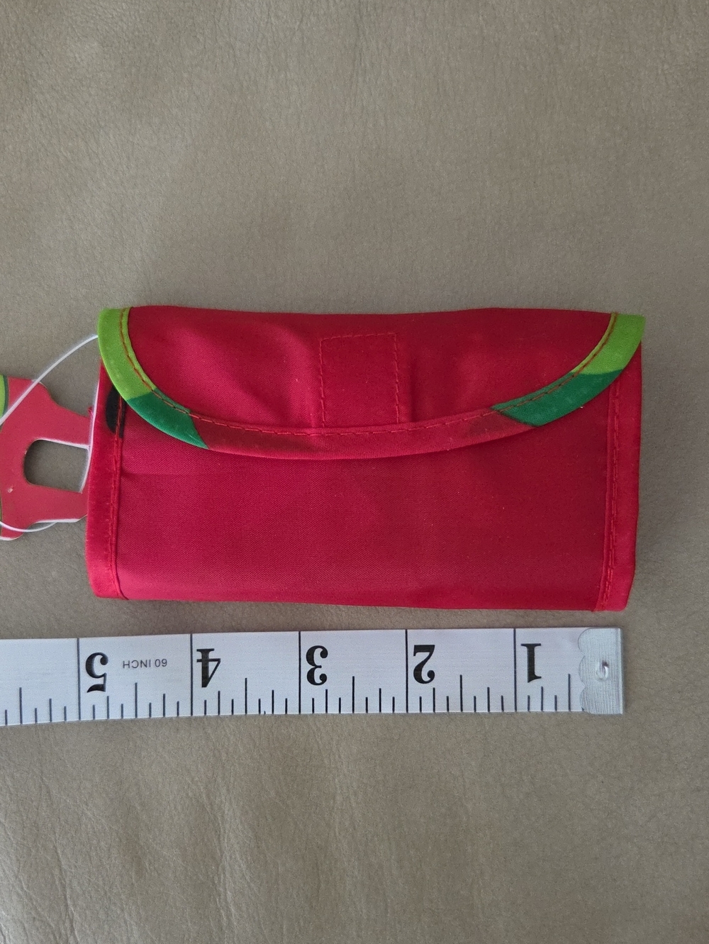 Red Watermelon Print Foldable Tote Bag - Picture 3 of 9